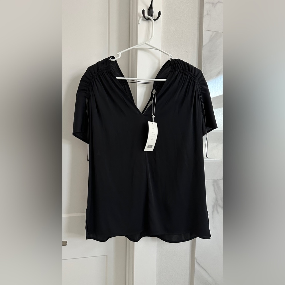 Vince silk black blouse, small, NWT